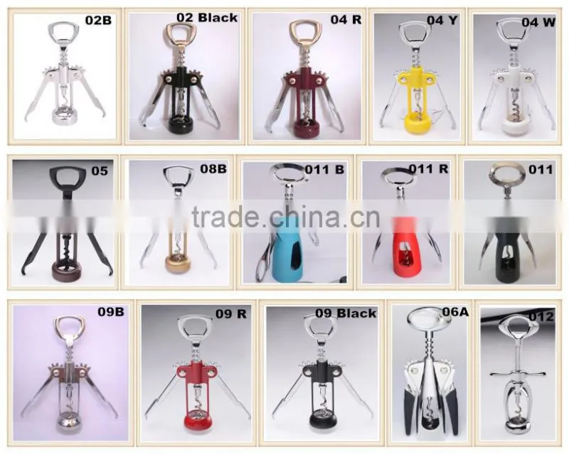 Zinc alloy pump wine corkscrew, fancy wine bottle opener, Factory direct sale CO-011