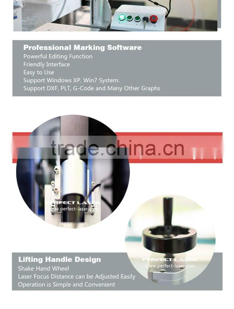 30W 3D Curve Surface Dynamic Focusing Fiber Laser Marking Machine high quality fiber laser metal marking machine/fiber laser