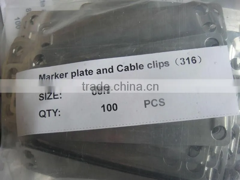 lasered stainless steel marker plated