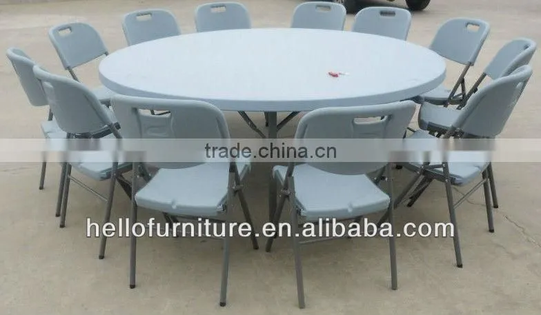 plastic picnic folding round table