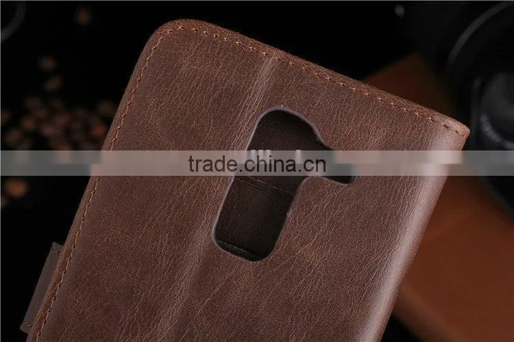 Chinese factory direct price case for LG G PRO 2 F350 pu leather case for LG G F350 with wallet