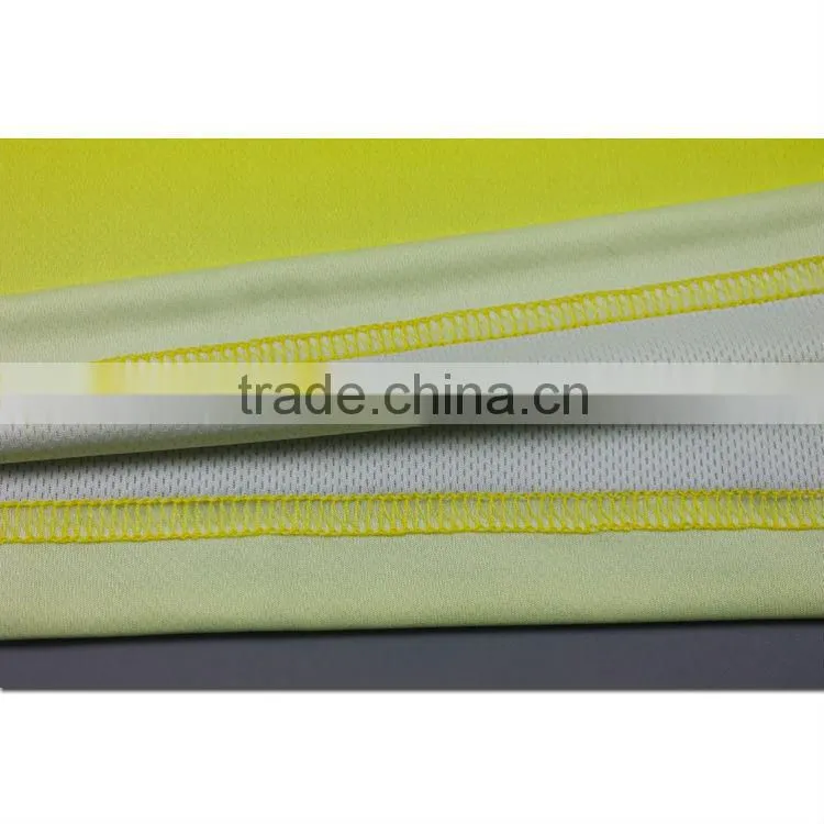custom new design yellow sublimation zipper polo shirt