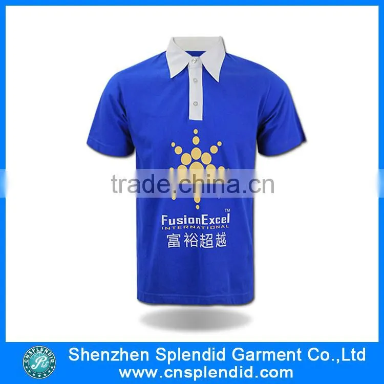 Cheap high quality company polo shirts customized embroidered logo