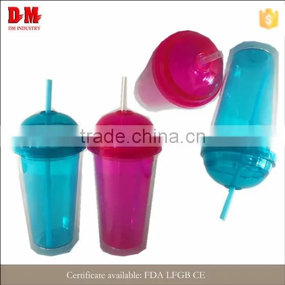 round cap 450ml hall student modern insulated double wall plastic tumbler