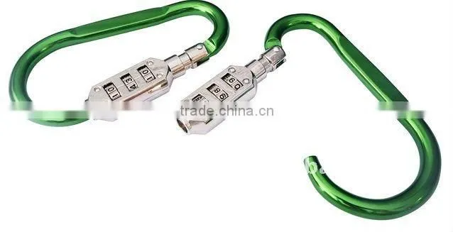 TC-454 2013New Hot Sale Mini Aluminum Pear Shape Camping Carabiner With Compass