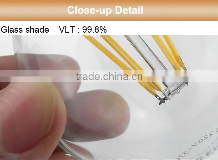LED A60 E27 6W 3000K Globe LED Filament Bulb COB-G6028N