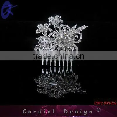 2013 Tiara Crown Rhinestone Hair Comb Accessory For Party