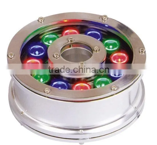 Led underground light in round 12W RGB lights