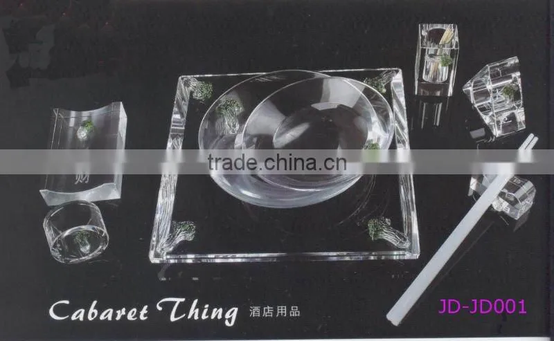 Clear Convenient Crystal Chopsticks Holder