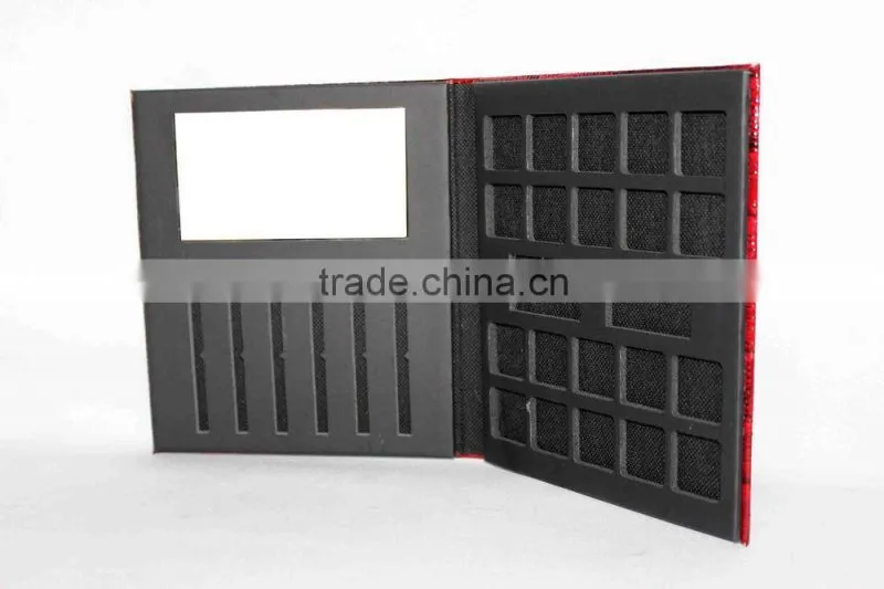 Luxurious cardboard leather Cosmetic Box/Makeup Brush Box