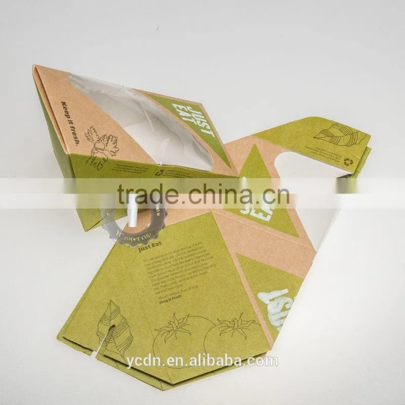 Disposable sandwich bread food packaging box