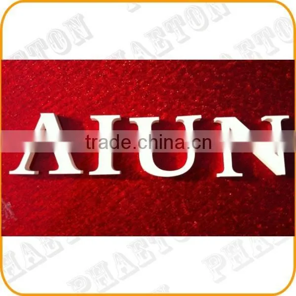 Painted white 304 stainless steel letter