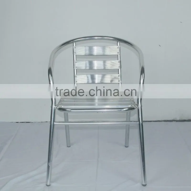 0503outdoor garden aluminum good quality stackable dining table and chair set YC001 YT1
