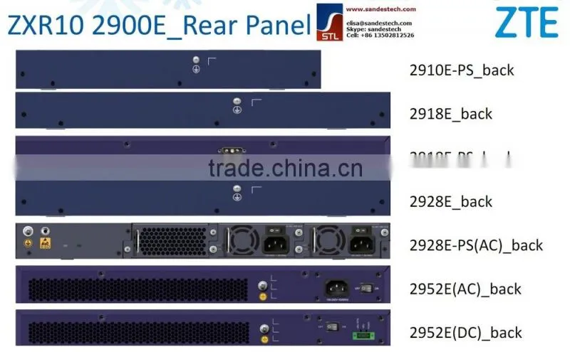 ZTE RS-2928E-PS ZTE ZXR10 2928E-PS with RS-29EC-4FE-SFP RS-29EC-4GE-RJ45 ZTE ZXR10 RS-2928E RS-2918E RS-2952E