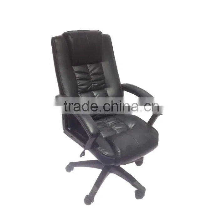 free logo leather high back black modern swivel chair executive leather office chair