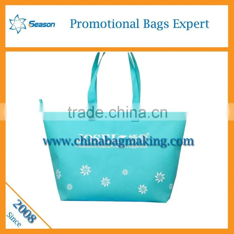 Costom made nonwoven zipper bag package bag for shopping