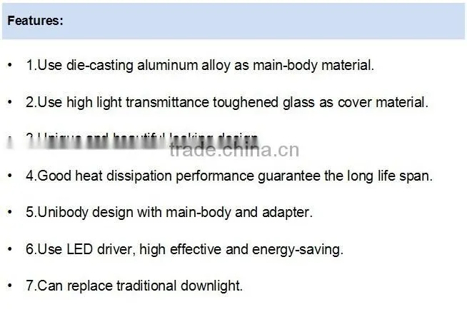 CE RoHS15w 20w 25w 30w Adjustable COB LED Trunk Light indoor