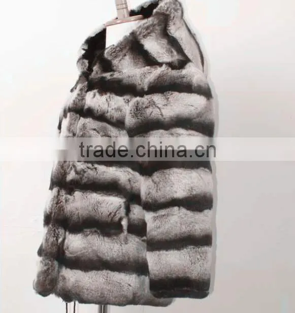 children chinchilla rex rabbit fur coat