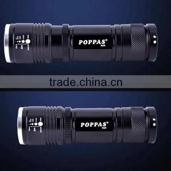 Trade Assurance Aluminum waterproof 10w rechargeable police flashlight
