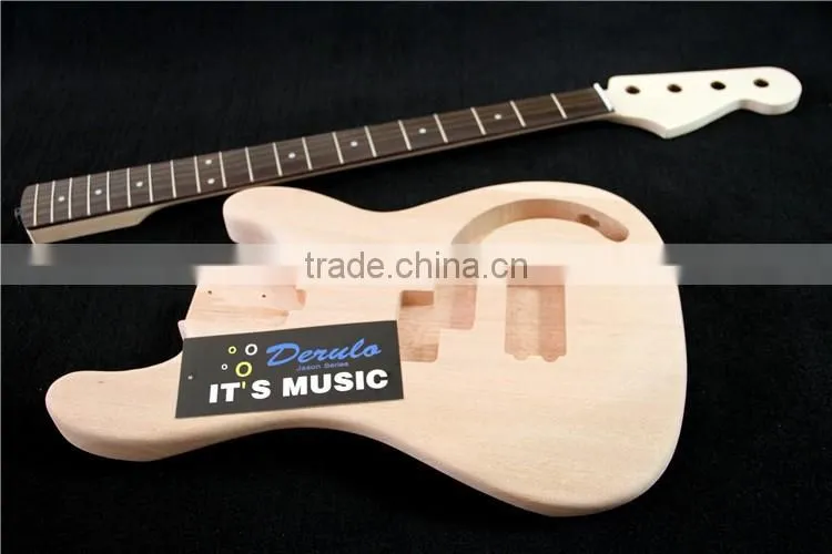 China Unfinished Competitive DIY High Electric Bass Guitar Kits