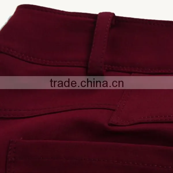 cotton pants wine sexy long pant for young lady
