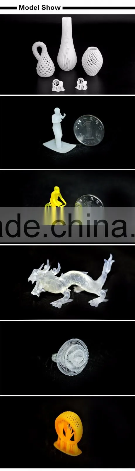3D Printer SLA Supplier jewelry design with Methacrylate Photopolymer Resin