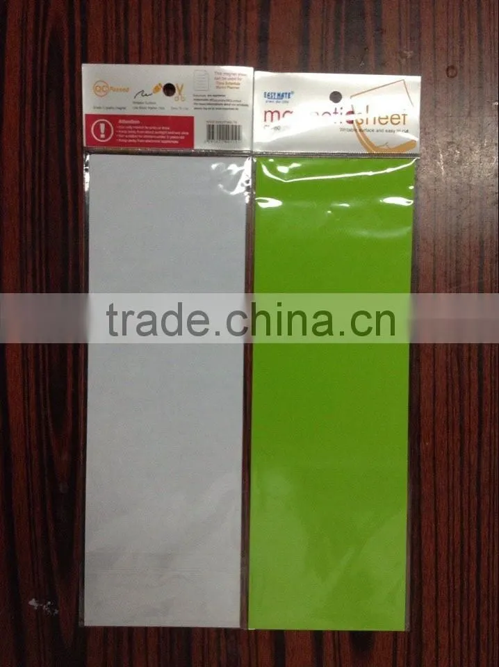 pp colorful magnet sheet/magnetic label /magnetic tag , can be write on and wipe off