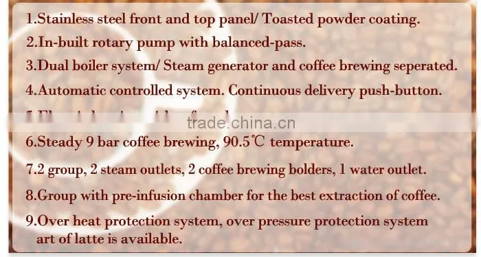 11L professional double group coffee maker / espresso coffee machine prices