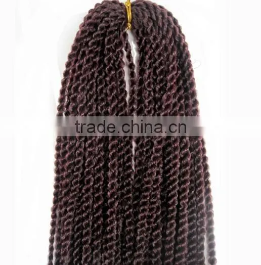 Twist Crochet Braids Synthetic Hair Extension, Afro KinkyJumbo Hair