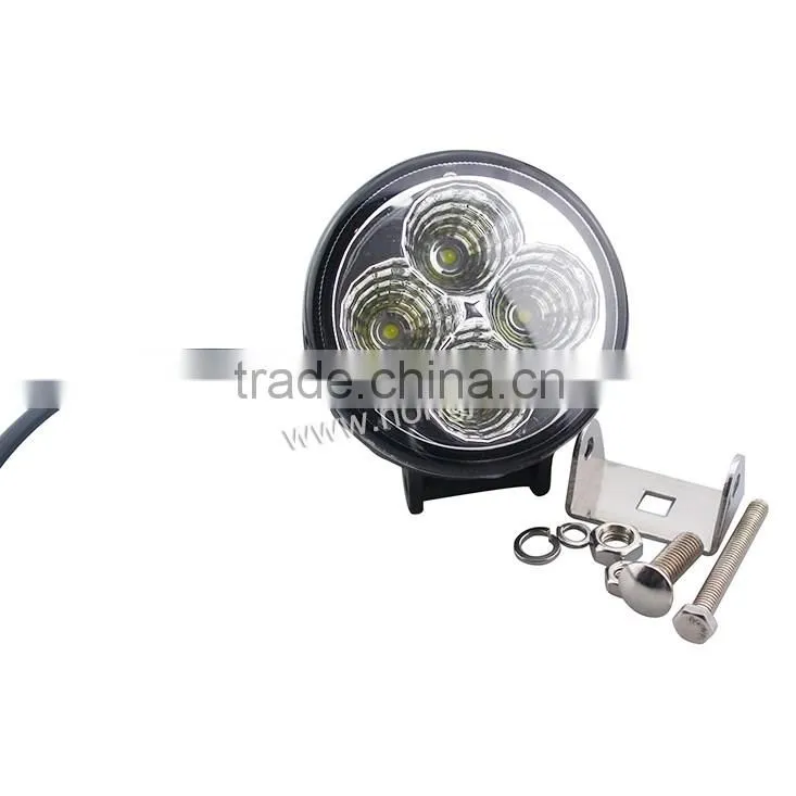 China Top selling 12w round 12v car led light high power for motorcycle 2016 led headlight