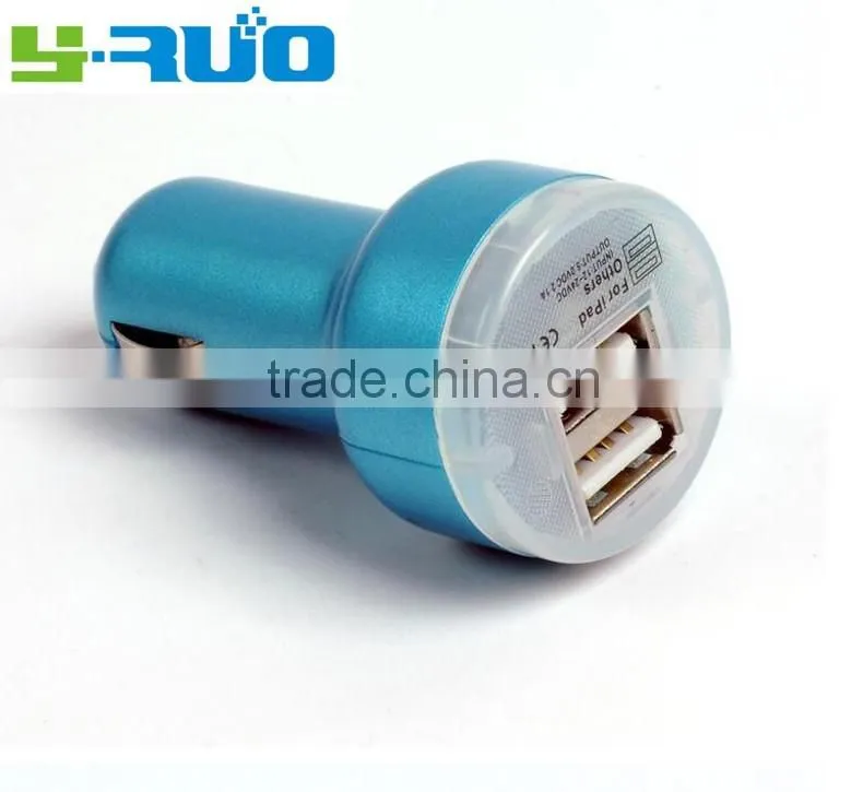 cheapest china mobile phone 5v 2.1A dual usb ports mini car charger for iphone 6s, tablet pc