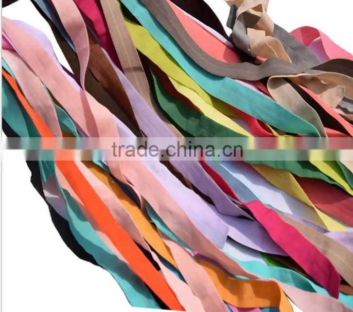 Decorative Custom Printed Soft Elastic Ribbon For Hair Ties