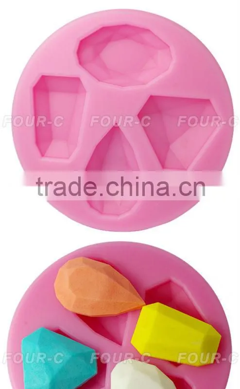 Silicone impression fondant mold gems, cake decorating mold,new arrivals!