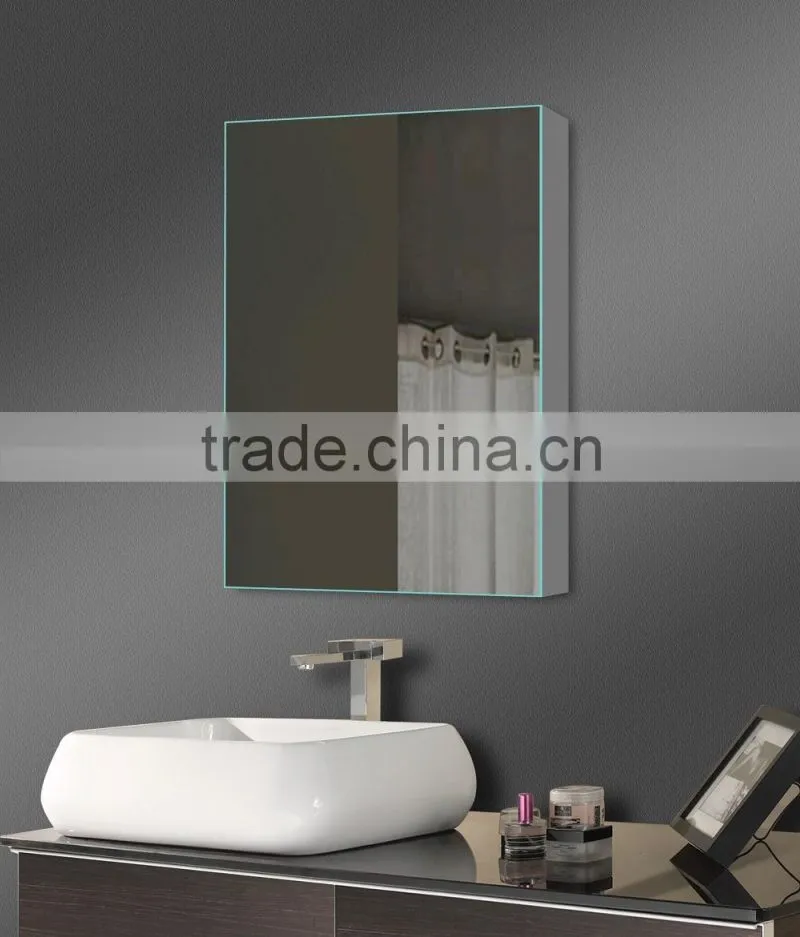 Lamxon aluminum mirror cabinet with double sided mirror door