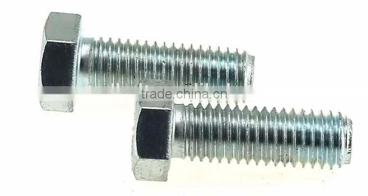 High strength M42 large remove stripped hex bolt BC.BD ASTM A354 Nickel Electro plating