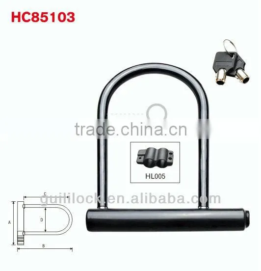 HC85103 Good Sell Bicycle U-Lock in Double Blister Package