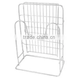 Icegreen Kitchen Use Sturdy Metal Wire Black Cutting Board Storage Rack/Holder Stand