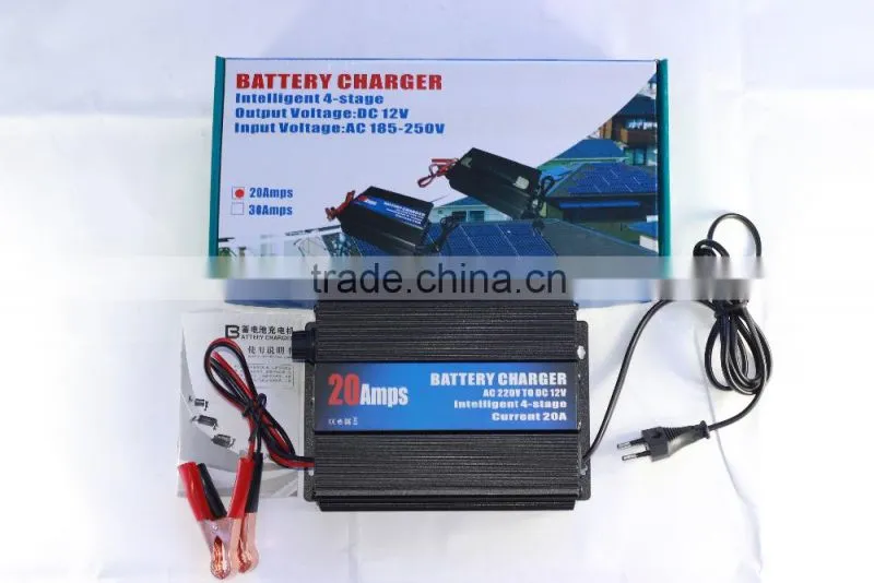 12V Car Battery Charger 12V Lead-acid Battery Charger Intelligent Constant Current&Voltage Charging For Motorcycle/Car Battery