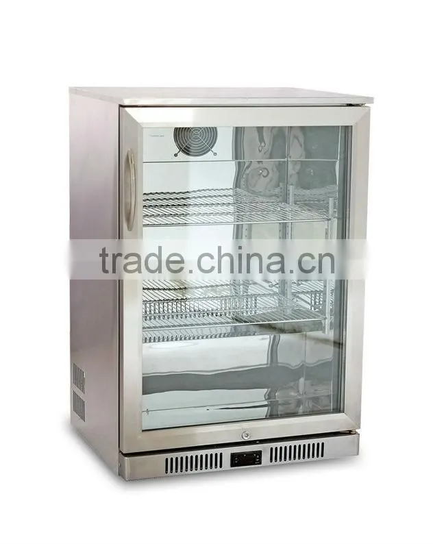 Supermarket Beverage Display Fridge with Three Sliding Glass Door 108L ~ 330L
