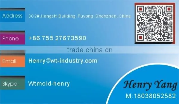 WT Factory Supply High Quality molded Laser Gun Plastic Casing