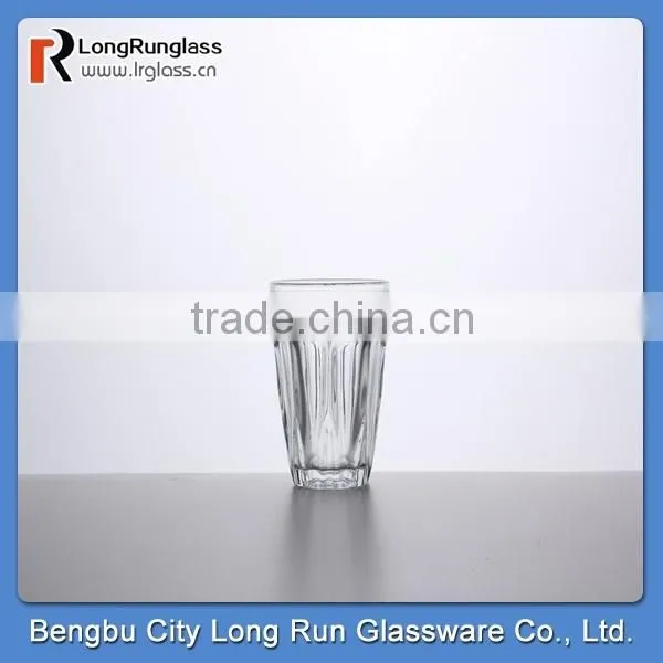 LongRun 266ml standard size clear home use drinking milk glass juice glass water glass tea cup
