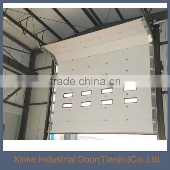 Color Steel Slat Industrial Sliding Door with Small Entry Door SLD-034