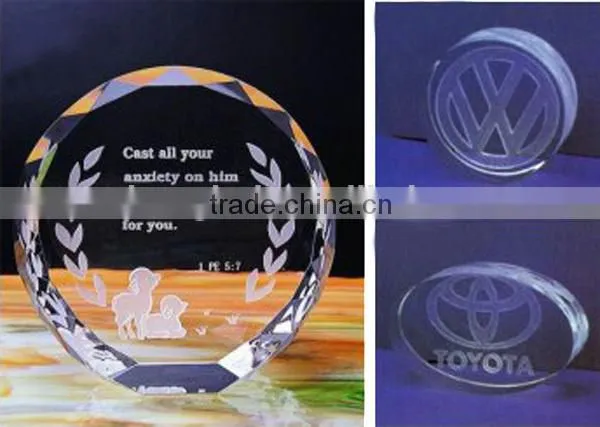 2016 New product round section crystal paperweight