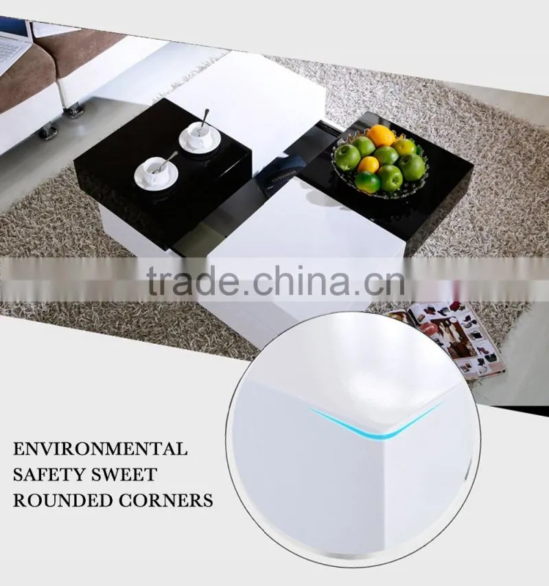 MDF High Gloss Extended Coffee Table/Tea Table