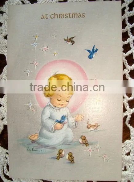 Customized Lovely Fancy Christmas Gift Card with Factory Direct Price