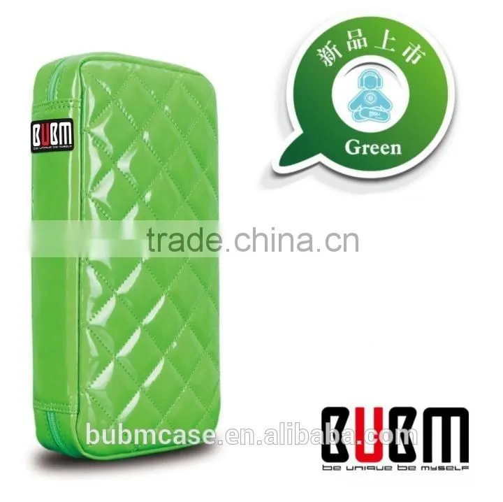 Green 64 Capacity PU Leather Cover DVD Case CD Holder personalized cd case multi disc dvd cases