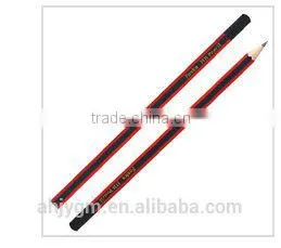 7'' With Eraser Sharpened Triangle HB Pencil/wooden HB pencil.