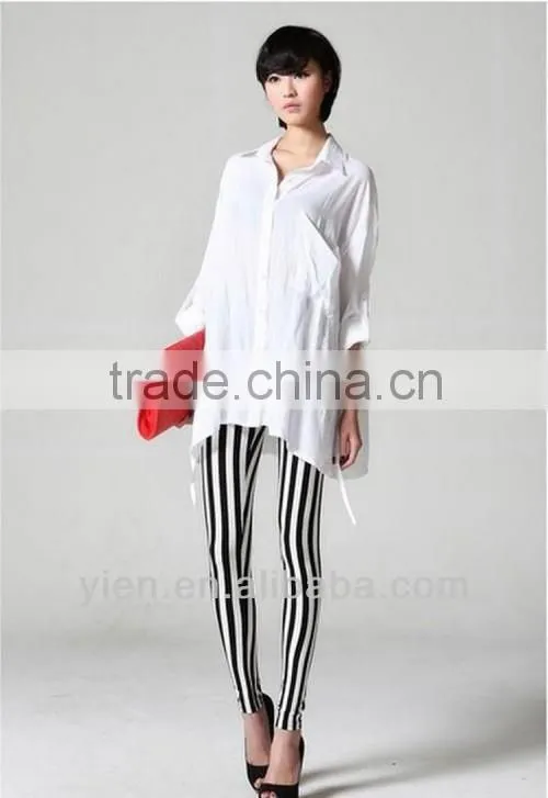 Ladies Leggings Sex Photo 2014 , Black And White Stripe Leggings
