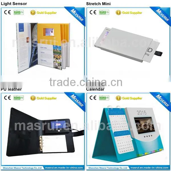 2015 New style video webkey card 5.0" video webkey / video greeting card