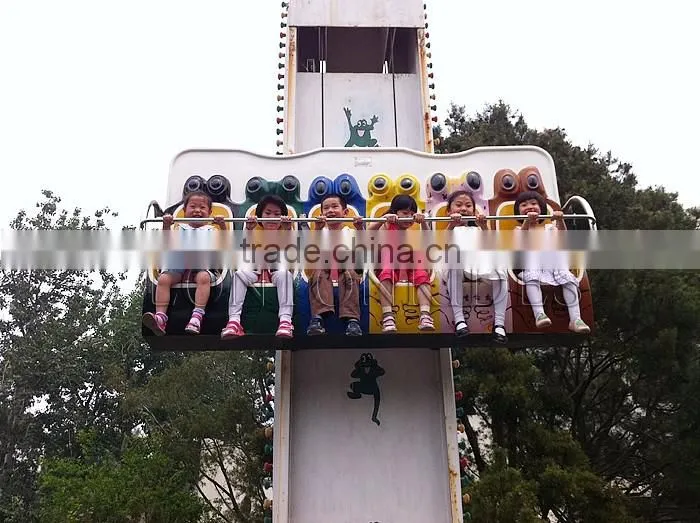 Outdoor fun rides kiddie amusement free fall tower rides for sale